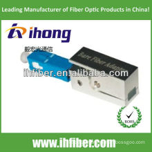 sc/pc bare fiber adapter square type with metal housing